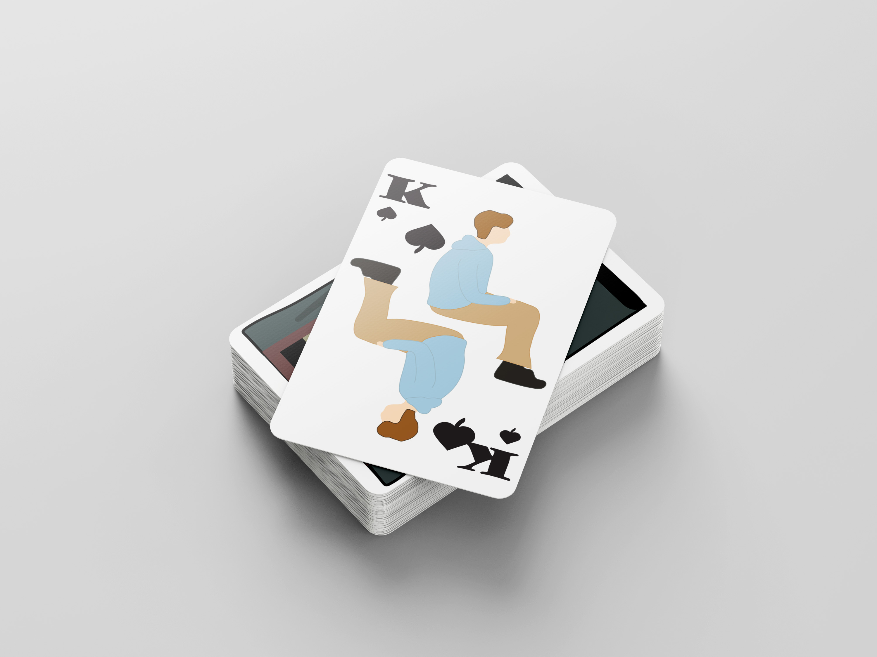 Custom deck of cards mock-up